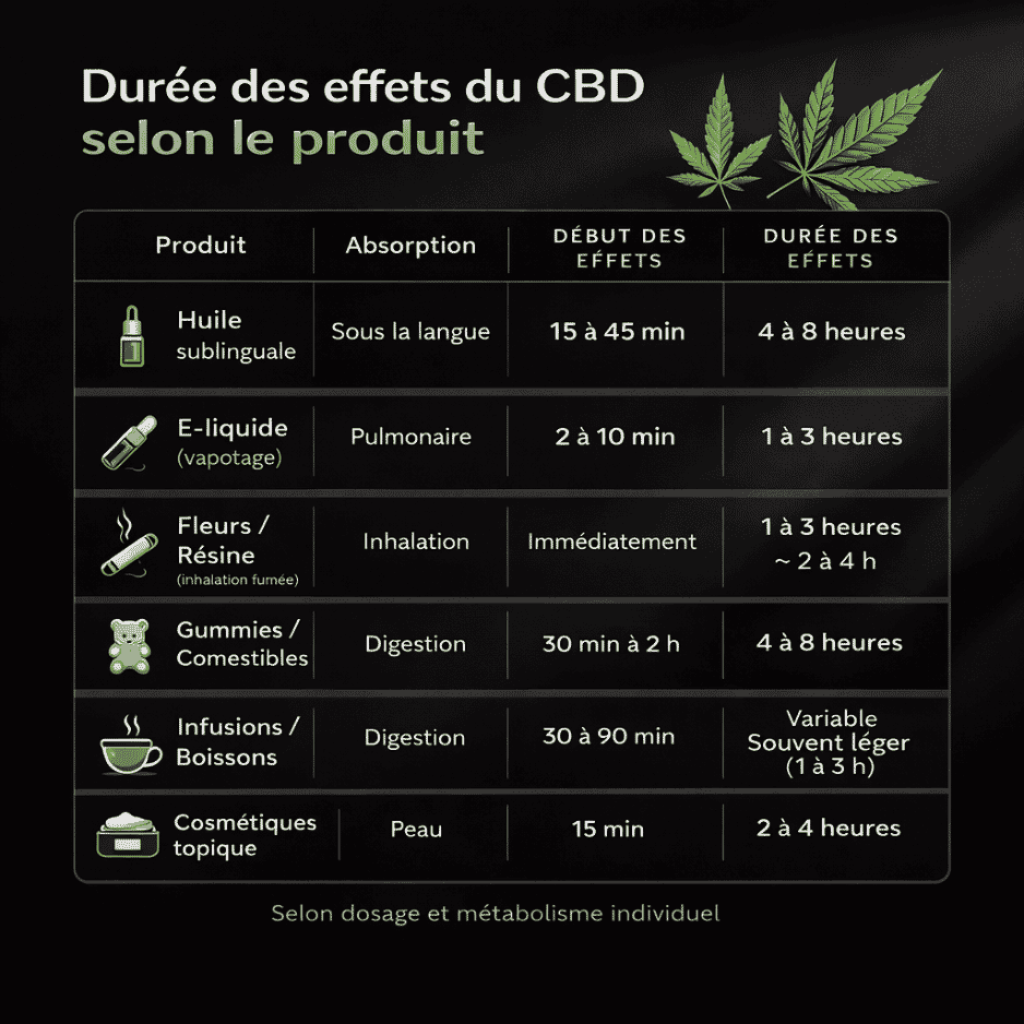 Durée des effets du CBD combien de temps ça dure ? MarieJeanne — free download